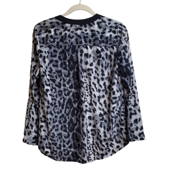 Elementz Animal Print Button Up Shirt S - Picture 2 of 4